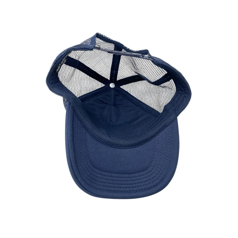 Billabong Youth Trucker Hat Mesh Snapback Cap Blue & Sunrise Colors Logo Surfer
